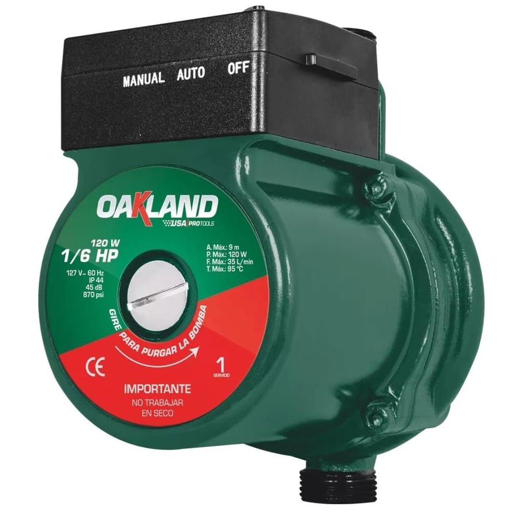 BOMBA PRESURIZADORA 1/6HP OAKLAND