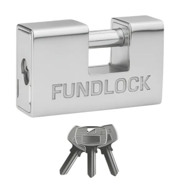 CANDADO FUNLOCK CORTINA CROMO 70MM