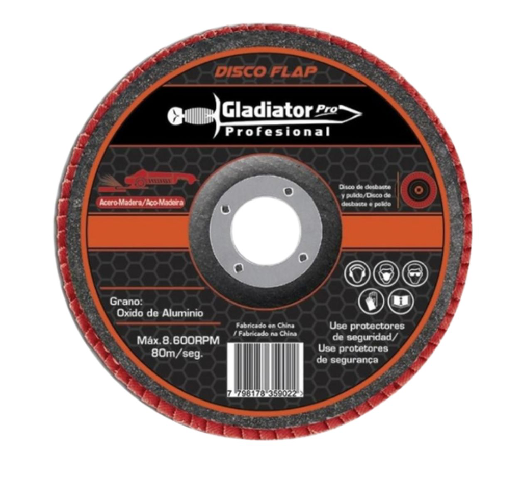 DISCO FLAP 4 1/2 GRANO 60 GLADIATOR