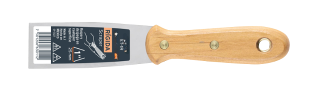ESPATULA MANGO DE MADERA 1"