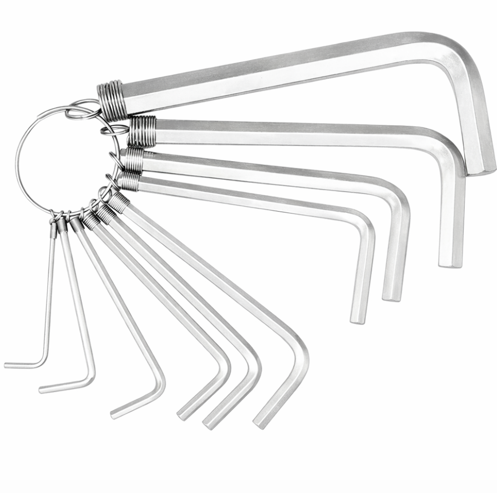 JUEGO LLAVE ALLEN NIQUELADA 10PZ