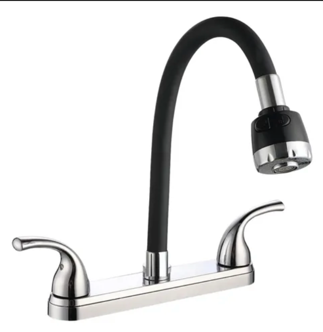 MEZCLADORA FREGADERO C/FLEXIBLE NEGRO FONTEIN