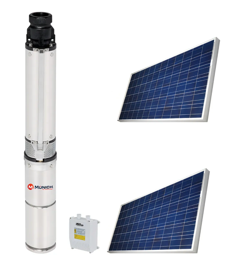 BOMBA SUMERGIBLE C/2 PANEL SOLAR