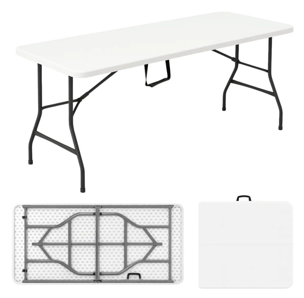 MESA PLEGABLE BLANCA 1.80 MAXIHOME