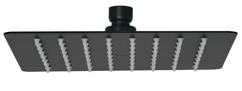 REGADERA CUADRADA 12" NEGRA GW