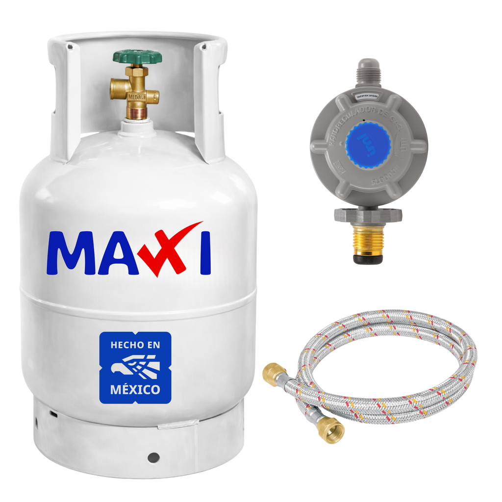 TANQUE 9KG + REGULADOR + MANGUERA DE GAS 1.5M