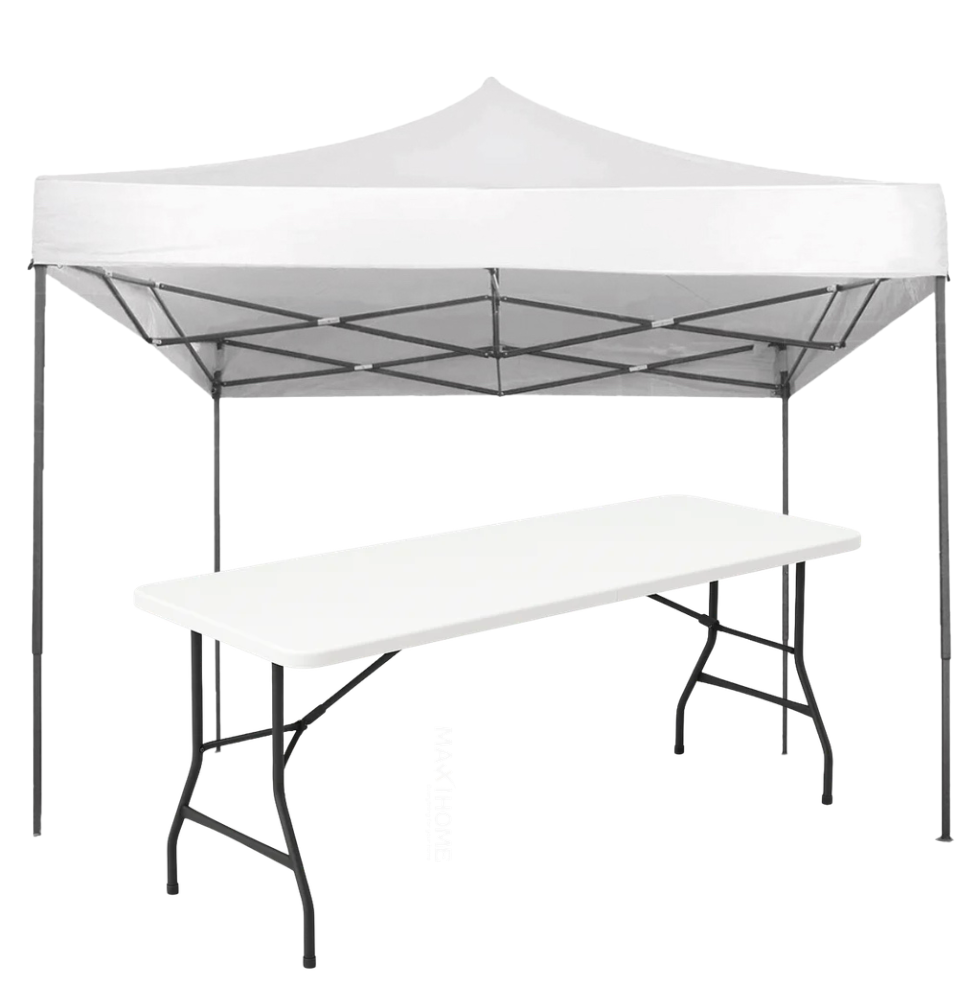 TOLDO 3X3 M CON MESA PLEGABLE