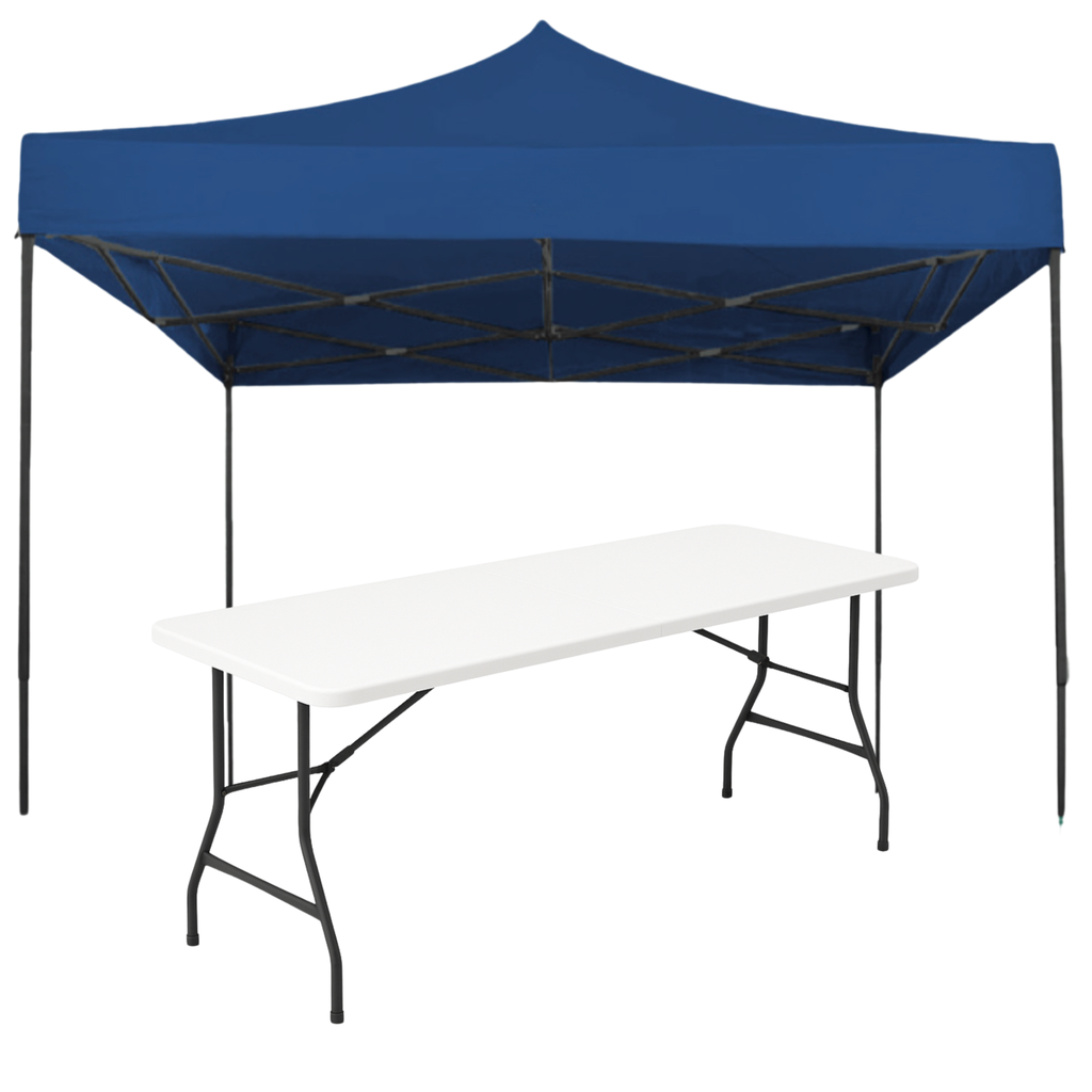 TOLDO 3X3 M CON MESA PLEGABLE 1.80 M