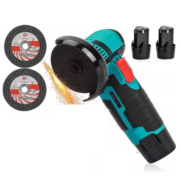 MINI ESMERIL 3"  12V(2 BATERIAS Y 2 DISCOS)