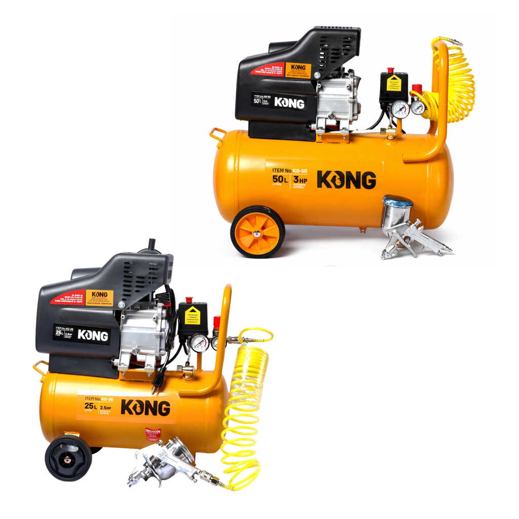COMPRESOR 25L KONG + COMPRESOR 50 L KONG 