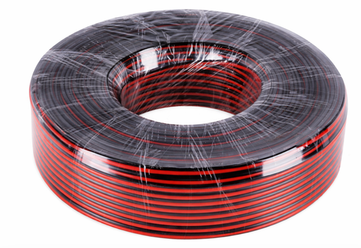 [DU18100] CABLE ROJO-NEGRO #18 BICOLOR