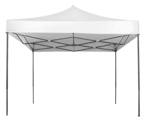 [TL0303] CARPA TOLDO LONA BLANCA 3x3 REFORZADA PLEGABLE