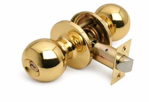 [68548] CERRADURA DORADA BOLA