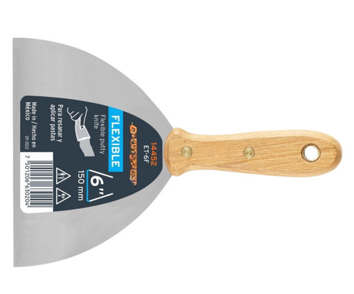 [33075] ESPATULA MANGO DE MADERA 6"