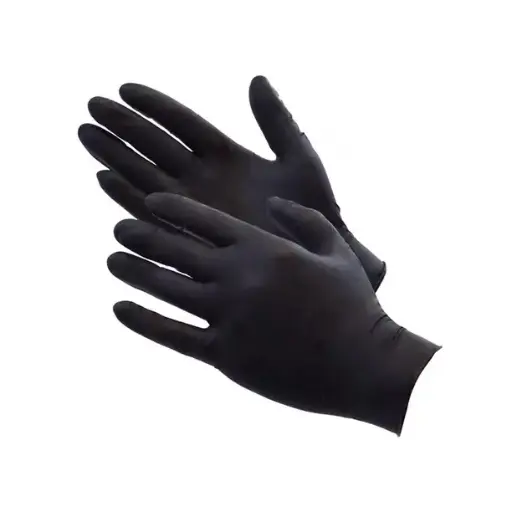 [KA-G002] GUANTE DE LATEX NEGRO MEDIANO