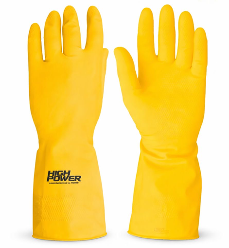 [GL-6008] GUANTE LATEX P/LIMPIEZA CHICO AMARILLO