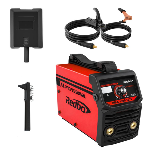 [MMA130S] SOLDADORA INVERSORA REDBO 130AMP ROJA