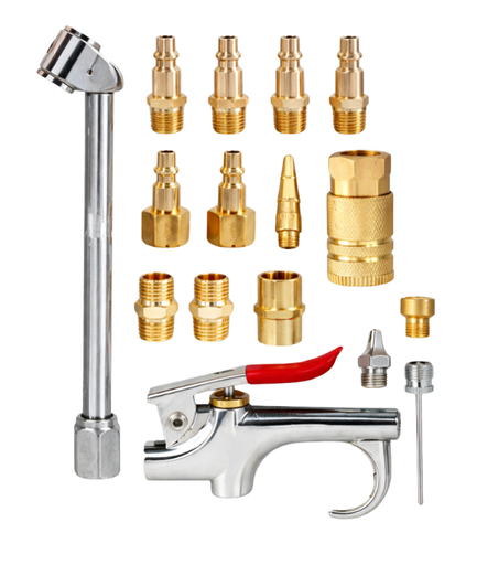 [33126] JUEGO ACCESORIOS NEUMATICOS 17 PZS C/24