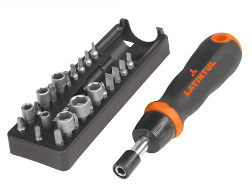 [30741] JUEGO DESARMADOR PUNTAS Y DADOS 16 PZS GW