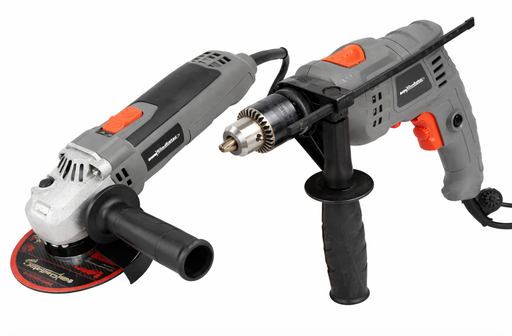 [TP413 6] KIT ROTOMARTILLO+ESMERILADORA GLADIADOR