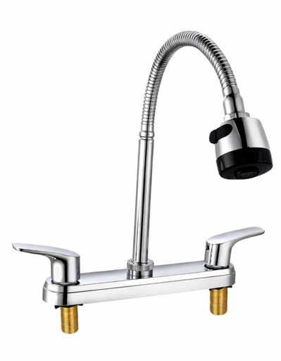 [SF-82014] MEZCLADORA FLEX PALANCA CROMADA SOLVEX