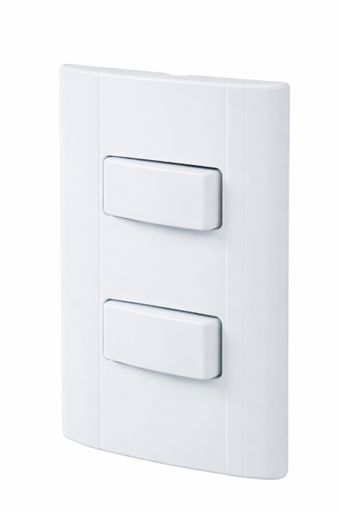 [IE01LX] PLACA CON 2 APAGADORES  ESCALERA