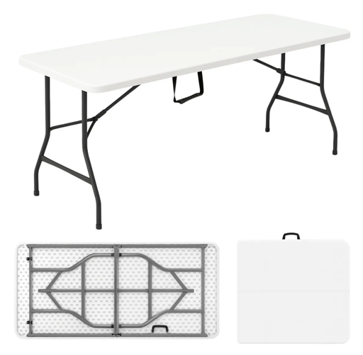 MESA PLEGABLE BLANCA 1.80 MAXIHOME