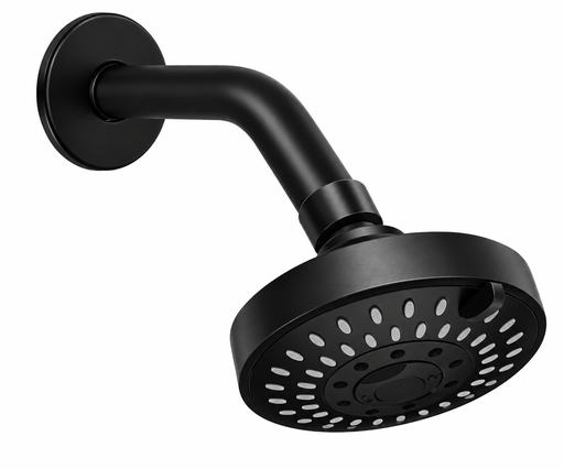 [4038] REGADERA ANTISARRO CON BRAZO NEGRA