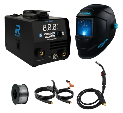 [MIG120M2+WM302] SOLDADORA MICROALAMBRE 120 AMP + CARETA ELECTRONICA TRUE COLOR 