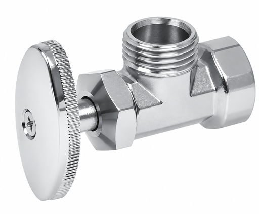 [F-5263B] LLAVE ANGULAR SOMI CUERPO LATON 